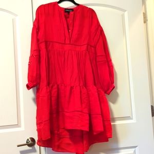 Cynthia Rowley Roma Lace Trim Dress